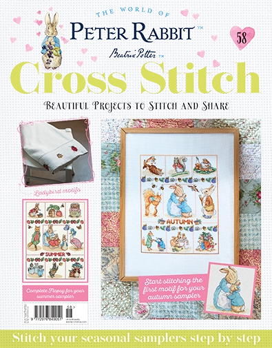 Peter Rabbit Cross Stitch Issue 58