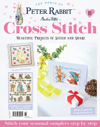 Peter Rabbit Cross Stitch Issue 81