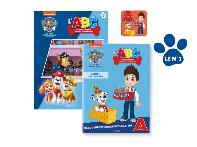 Le N°1 : Le livre + Le cahier d’activités + Le magnet de la lettre A