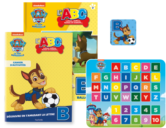 Le n°2 : Le livre + Le cahier d’activités + Le magnet de la lettre B + Le tableau magnétique OFFERT !