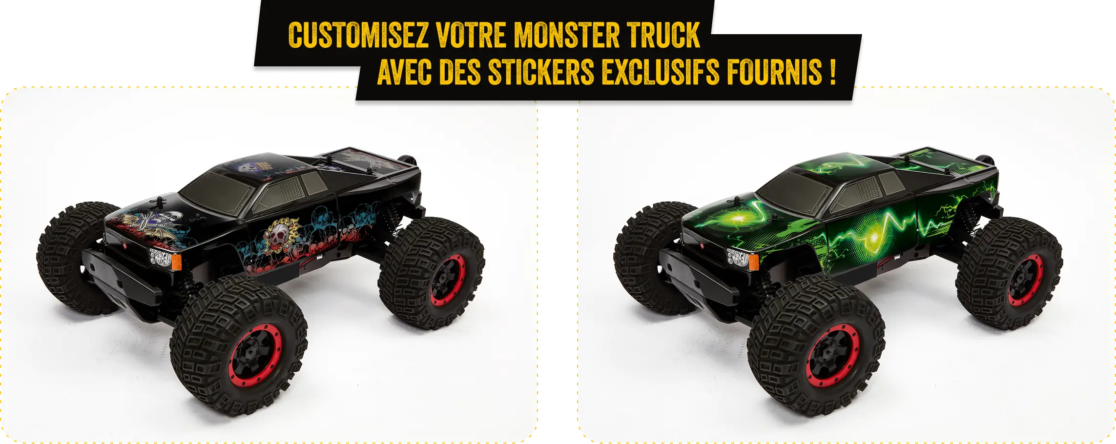 Customisez votre Monster Truck avec des stickers exclusifs
